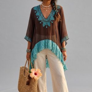 Boutique Wear Brown Top