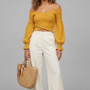 Boutique Wear Mustard Top